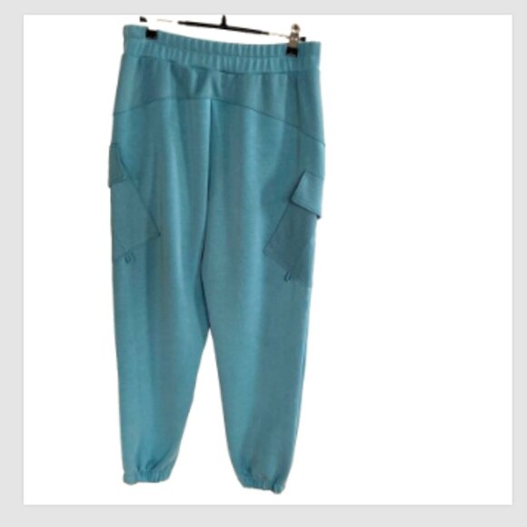 Thrive Societe Woman’s Ultralux Cargo Pocket Jogger Teal color Size M NWOT - Picture 3 of 8